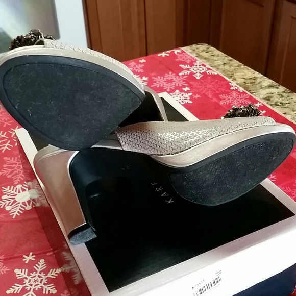 Silver Mermaid 3.5"heal  high heels 8M - Picture 5 of 5